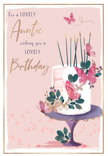 Picture of FOR A LOVELY AUNTIE BIRTHDAY CARD